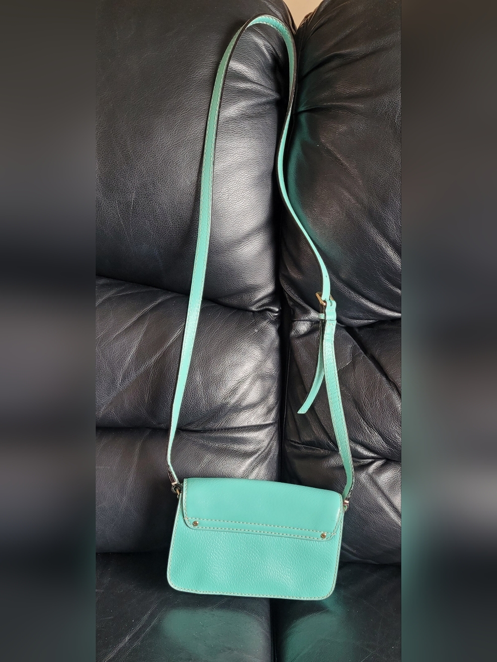 Authentic Light Blue Kate Spade Wellesley Flynn Crossbody Bag - Picture 10 of 13